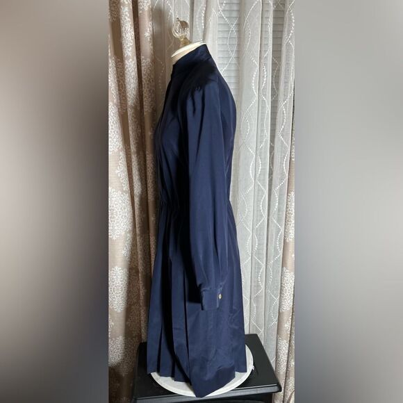 Vintage TALBOTS Petites Silk Dress – Navy, Size 8 – Made in Hong Kong - Picture 6 of 7